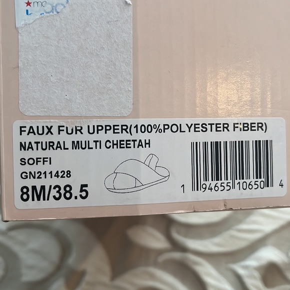 NEW BCBG Generation Faux Fur Cheetah slippers/slides - Picture 3 of 3